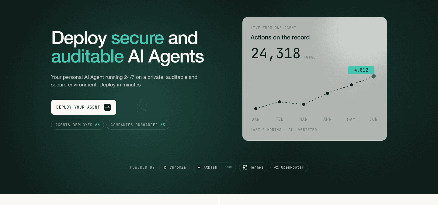 Decenchro: an AI agent with an on-chain memory and audit trail