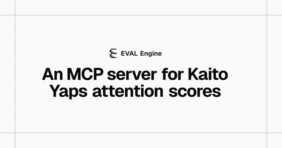 An MCP server for Kaito Yaps attention scores